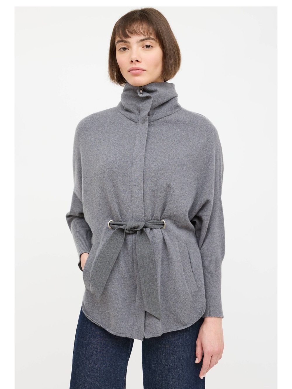 Brunello Cucinelli Cashmere Knit Tie Cardigan